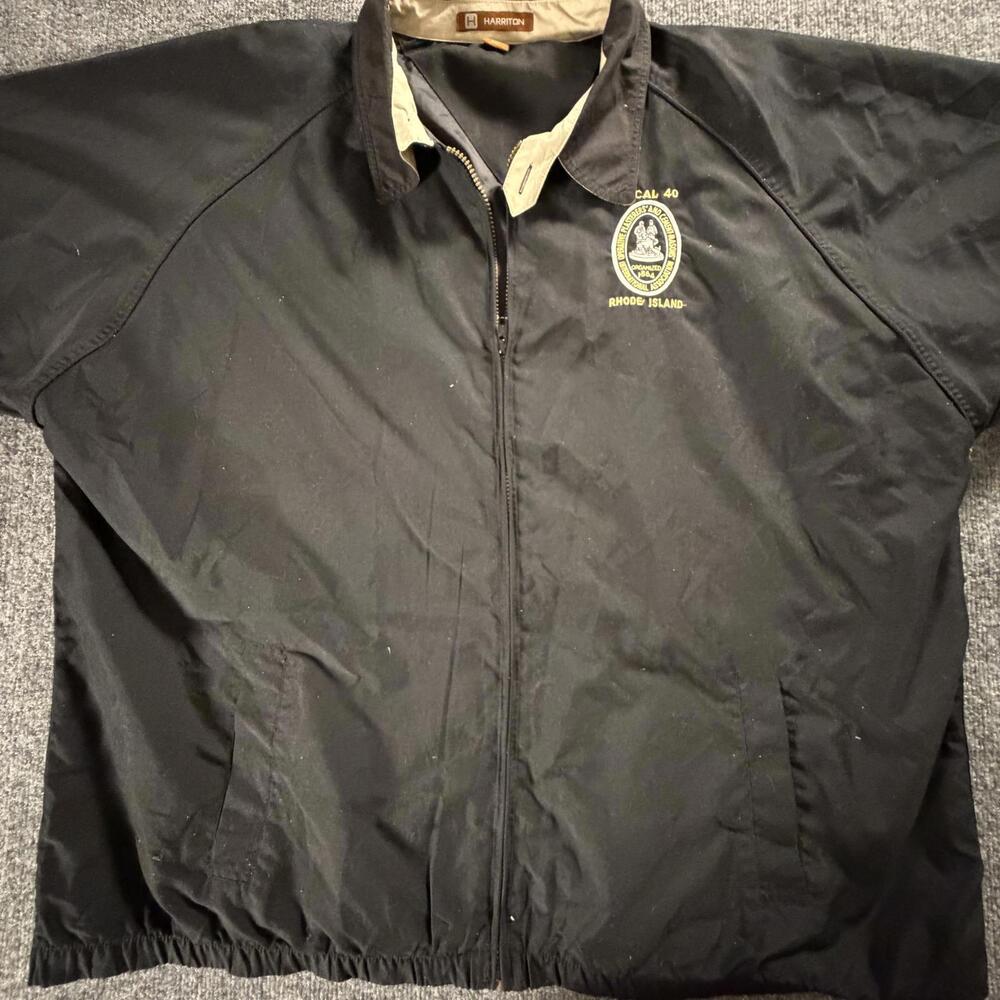 Harriton Men's Black Casual Jacket with Local 40 Rhode Island‎ 2XL